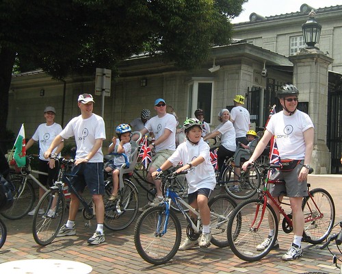Embassy cyclists