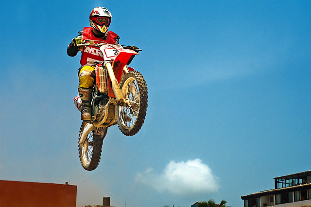 Fabio Chindhy from Pune at MRF SuperCross 2009 at Panjim Goa India