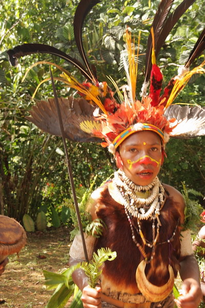 village girl, whagi valley, papua new guinea
