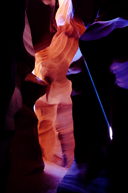 Upper Antelope Canyon Light Beams - Nature's Hourglass