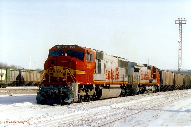 Atchison, Topeka & Santa Fe Railway No. 243 (SD70M), Minnesota, Willmar (3,996)