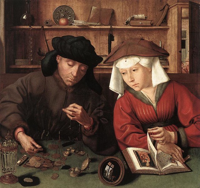 Massys, Quentin - 1514 The Moneylender and his Wife (Louvre)