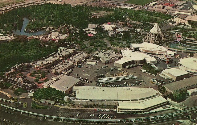 Disneyland Aerial View circa 1974