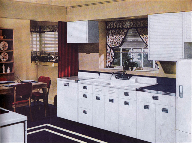 1940s Kitchen Design by Crane