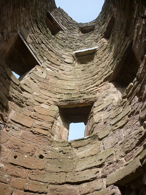 Detail of former staircase in Judges' lodgings at Ludlow Castle