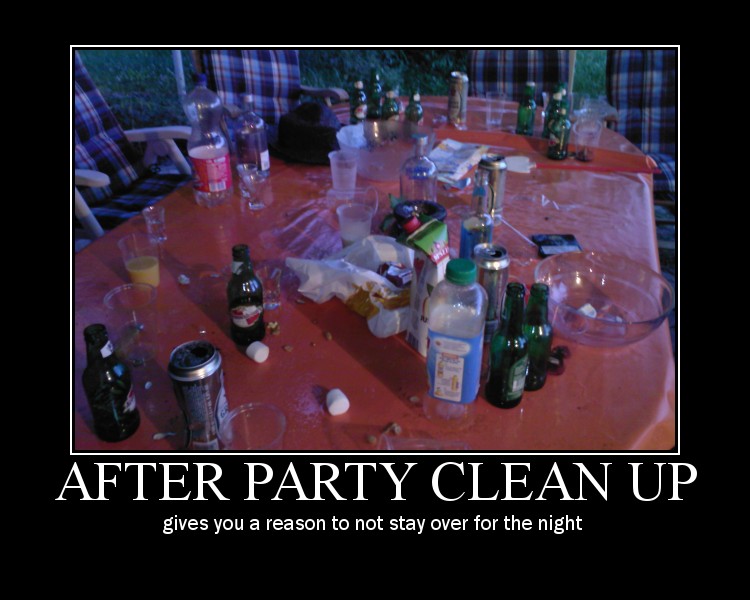 After Party clean up - a photo on Flickriver