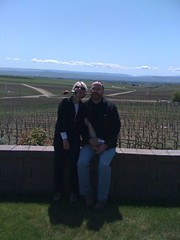Fran & Dave w/grape vines