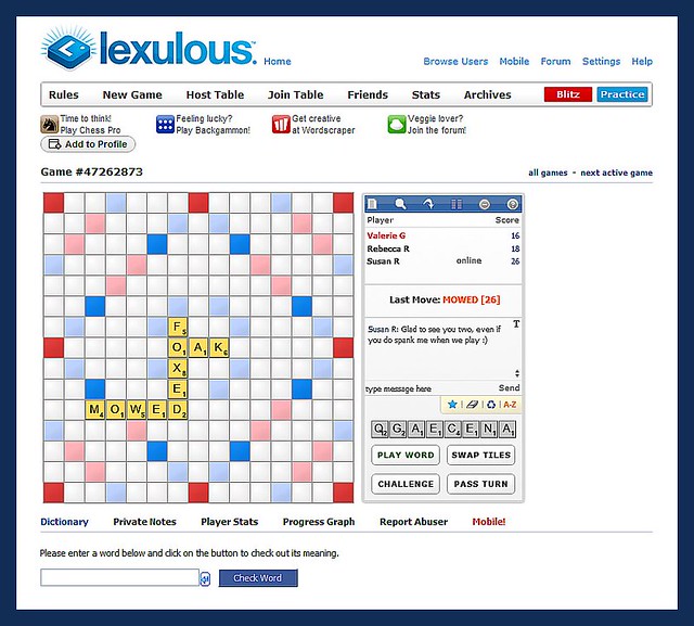 3 Player Lexulous: Move One