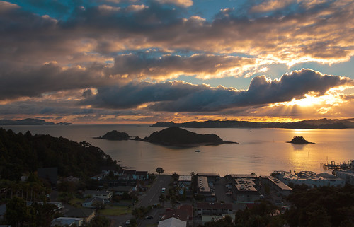 Paihia Sunrise by Jeff Boyd, This was the view from our balcony at the place where we stayed in Paihia. Being 5 hours ahead was n