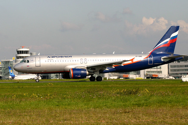 Aeroflot A320 at Dusseldorf