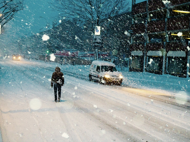 London When it Snows - Wood Lane (1)