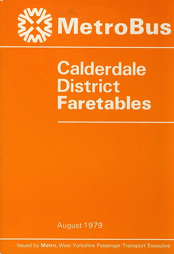WYPTE Calderdale Fare Tables | by PaulWestYorks