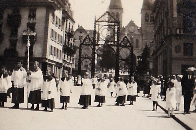 Corpus Christi Procession in Luzerne Switzerland 31st May 1923