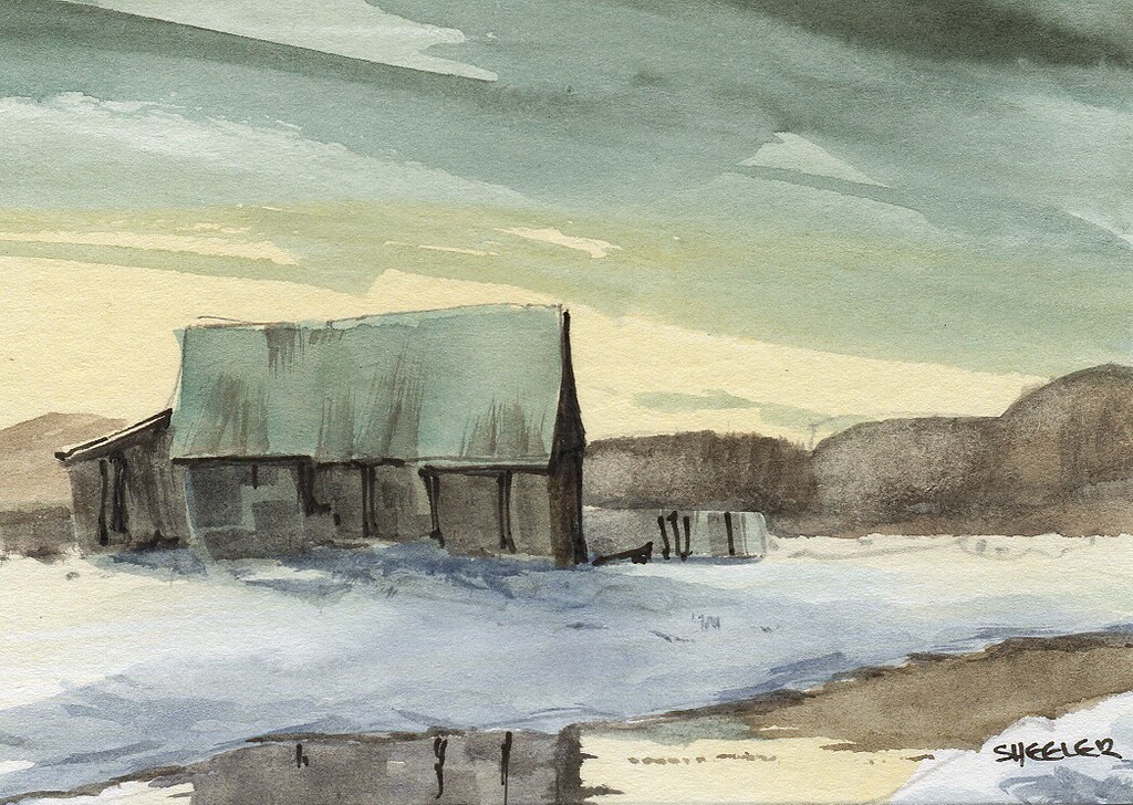 Winter Reflections, ACEO watercolour | Peter Sheeler | Flickr