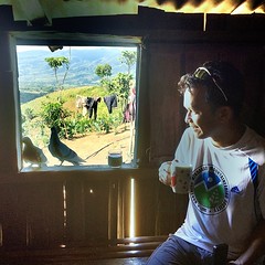 We stopped for home brew Robusta coffee at Datu Umboy's hut with a view of the countryside. @becomingfilipino