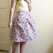 Maiko Print Cotton Retro Skirt