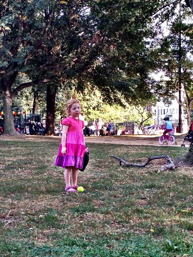 Practicing her baseball | by DCZia