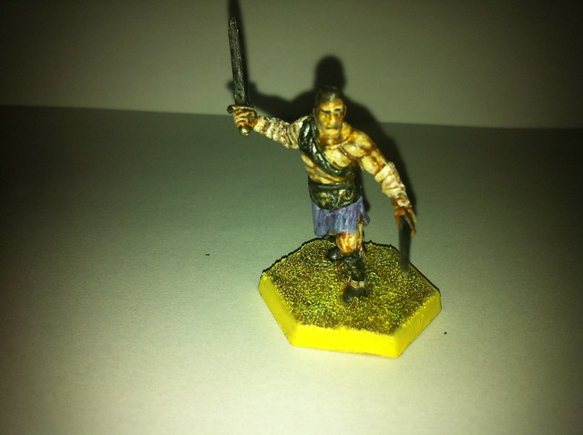 Self Painted Dimachaerus Style Gladiator (Spartacus Boardgame) (Front)