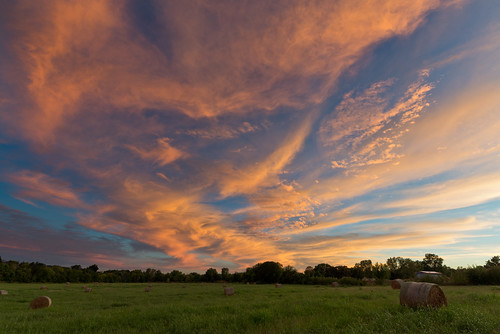 autumn sunset fall oklahoma prairie hay plains cirrus