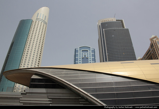 Sheikh Zayed Road & World Trade Centre Metro Station , Dubai, United Arab Emirates