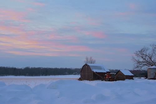 winter sunset snow barn berriencounty stevensville sonya300 puremichigan