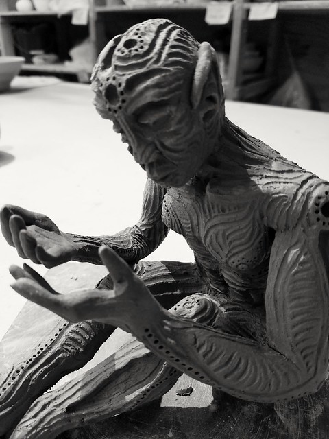Small Sculpture WIP. Hoping the fingers stay on!