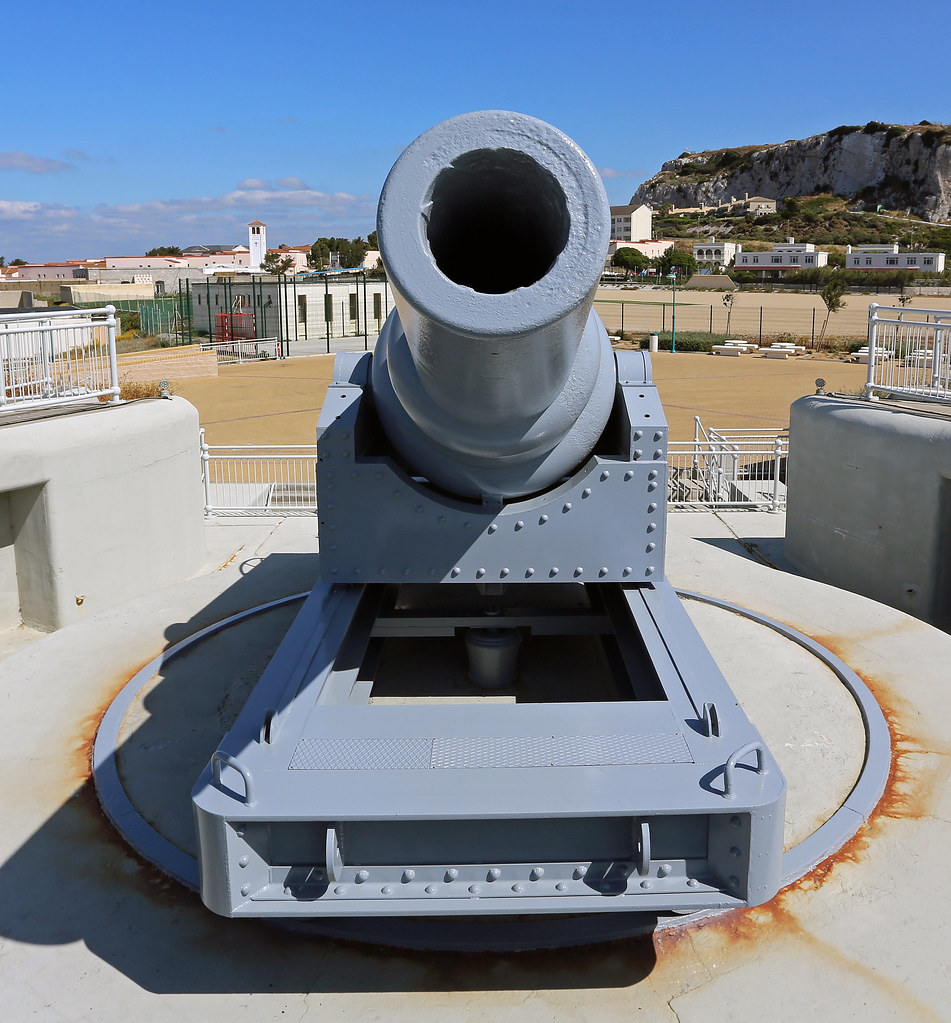 Victorian-era RML 12.5 inch 45 Ton Gun at Harding's Battery, Europa Point, Gibraltar