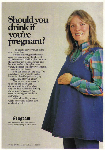 Vintage Ad: Should You Drink if You're Pregnant?