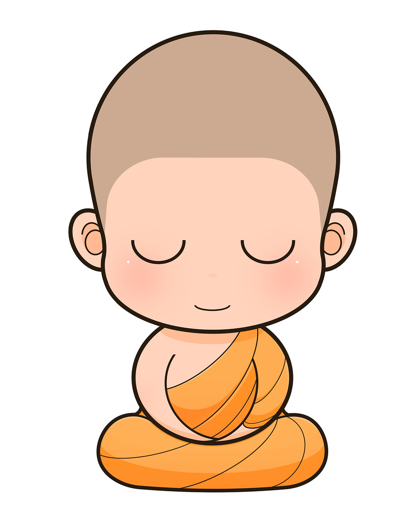 Buddhist Monk cartoon | Buddhist Monk cartoon, illustration | Flickr