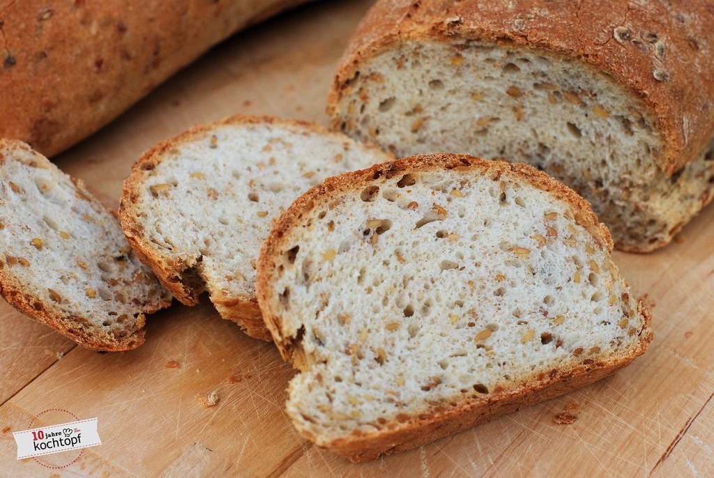 Leinsamen-Eiweiss-Brot für BBD #64 -Anschnitt | www.kochtopf… | Flickr