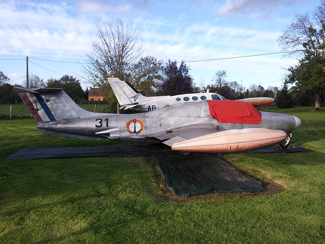 MS-760 Paris No.31 ex Aeronavale. Preserved Saint-Aubin D'Appenai, 03-11-2012.