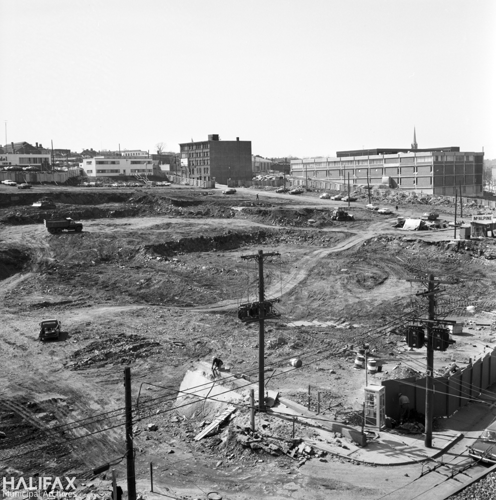 Scotia Square excavation site