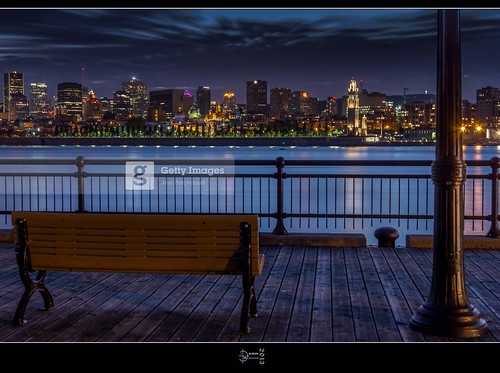 montreal quebec canada dri nuit night ville city view vue eau water banc bench cloture fence cityscape paysageurbain jean271972 getty gettyimages availableatgettyimages jeansurprenant digitalblending photomagiste jeansurprenantphotomagiste