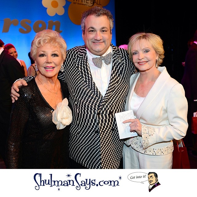 Sandwiched between the incomparable Mitzi Gaynor and Florence Henderson at the 30th Annual Cartier-sponsored Black & White Ball honoring Florence Henderson as Nevada Ballet Theatre's 