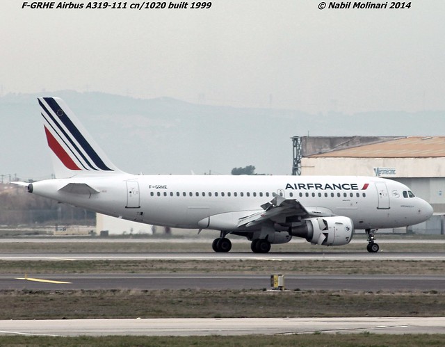 Air France F-GRHE @ Marseille Provence Airport 12-01-2014