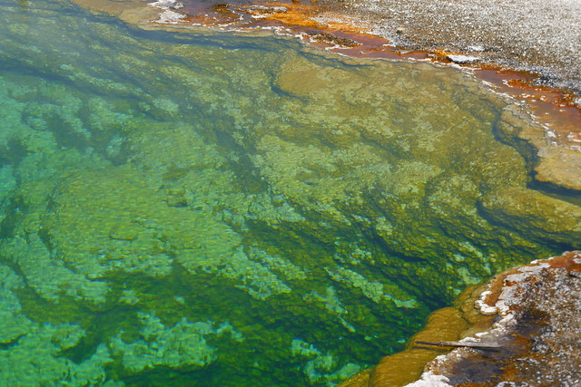 Abyss Pool at West Thumb Geyser Basin at Yellowstone NP, WY