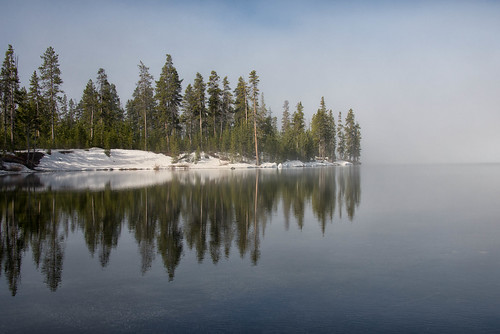 lake snow tree nature misty fog reflections landscape spring nikon quiet peaceful calm yellowstonenationalpark serene wyoming magical tranquil ynp lewislake coth supershot 2013 absolutelystunningscapes damniwishidtakenthat coth5 sunrays5
