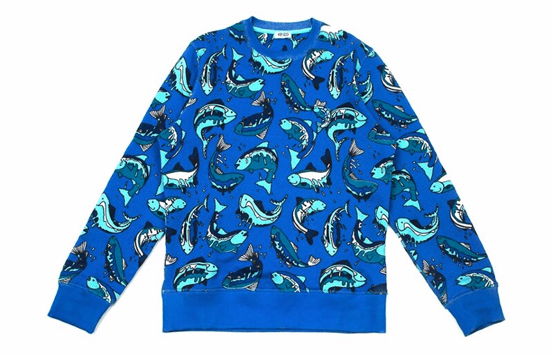 kenzo fish sweatshirt