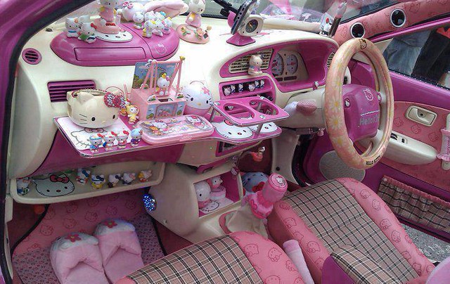 Hello Kitty Car Interior