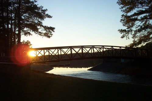 20031018_182438 by revbleech, Sunset on the reservoir