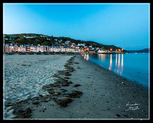 sea seaweed beach wales lights sand harbour bluehour aberdovey