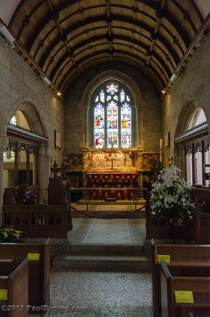 Church Interior - Lanhydrock, Cornwall, England, UK