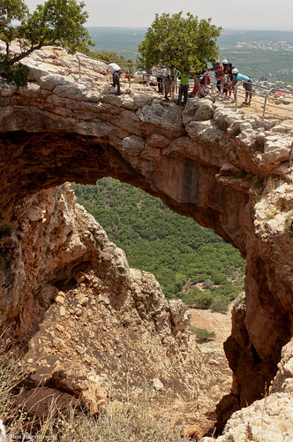 mountain green landscape israel arch extreme north galilee experience cave keshet worldtrekker