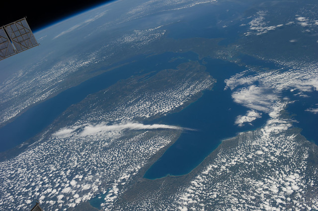 Michigan From Space (NASA, International Space Station, 07/11/13)