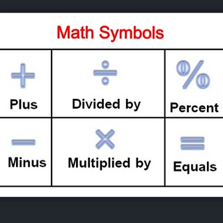 Math Symbols رموز الرياضيات Plus زائد Minus ناقص Div Flickr
