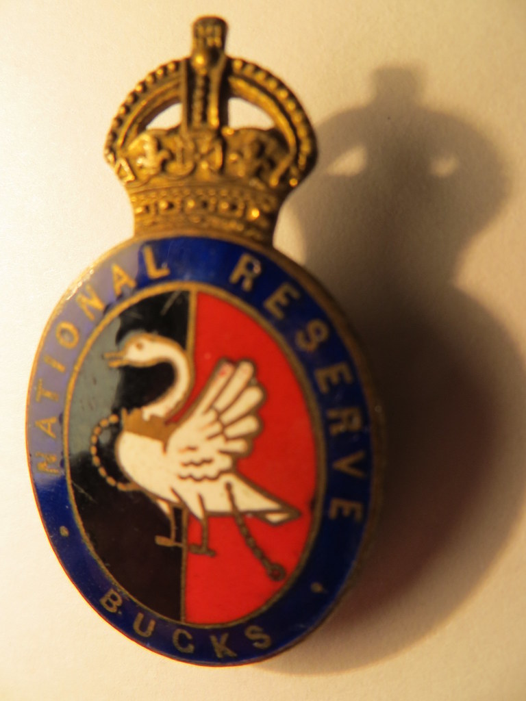 Len Burnham's national reserve badge