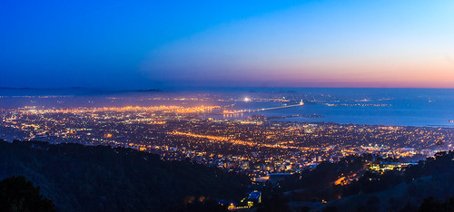 The Bay Area by marq4porsche, The awesome view from Grizzly Peak above Berkeley California. You can see Berkeley, Oakland, Emeryvi