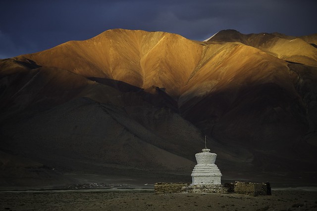 -Last sun beam on Tso Kar,alt 5600m. Ladakh.Jammu kashmir.India