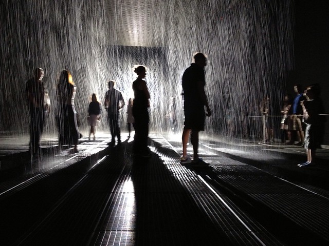 MoMA rain room. New York