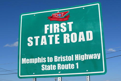 TDOT Centennial - First State Road sign